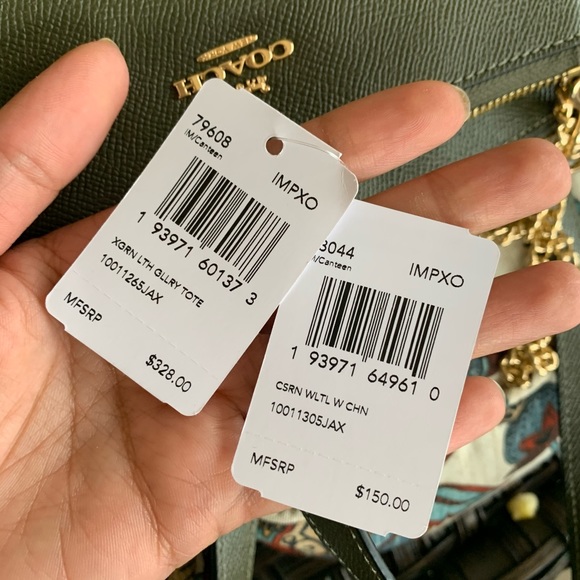 New coach set 💐 olive green bag and wallet - Picture 5 of 8